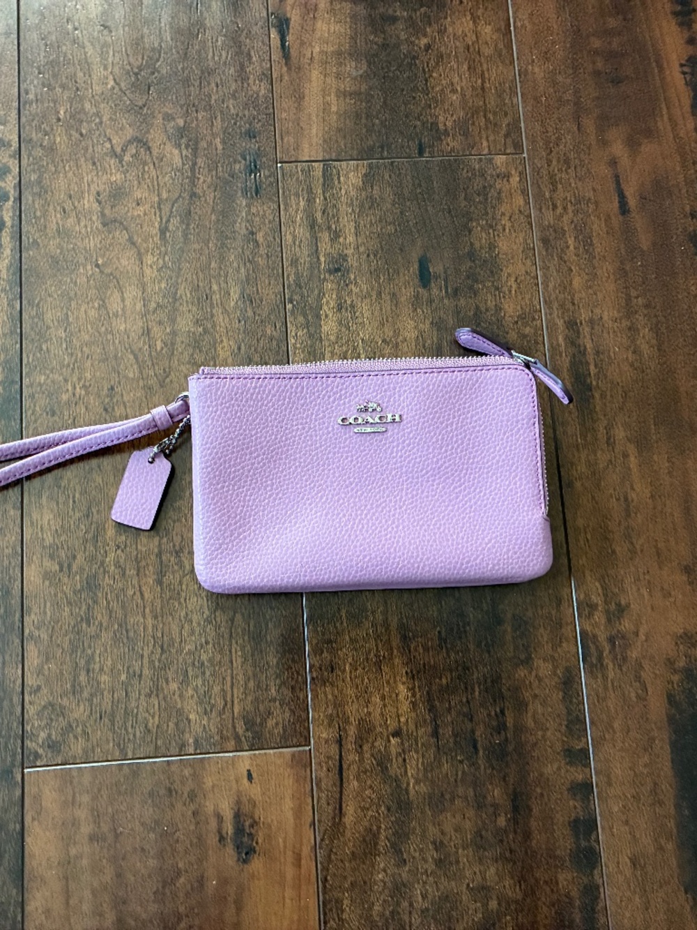 👜 Dark Purple Coach Leather Purse with Wallet - Picture 6 of 6